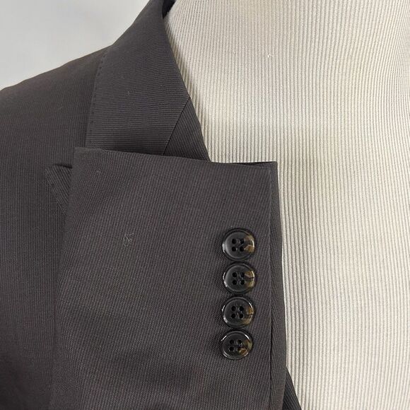 Joseph Abboud 48R Suit 40x30 Flat Front Brown Guabello Wool Two Button Vented - Picture 6 of 13